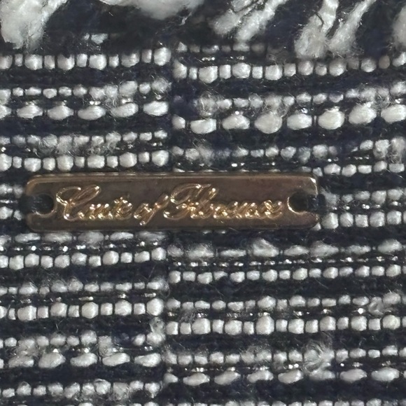 Women's Black and White Tweed Coat - IT 42 - Picture 4 of 5